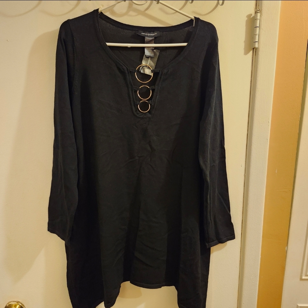Womens Brand New Ashley Stewart Tunic Sz 14/16